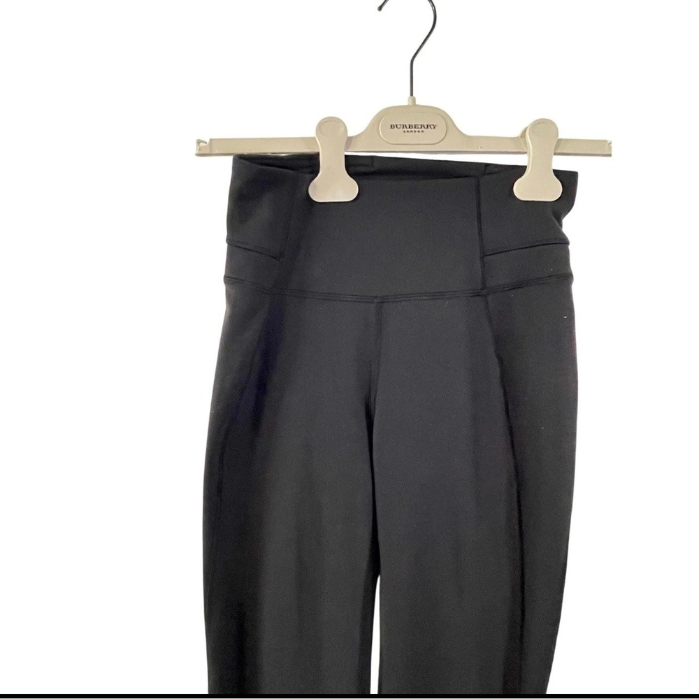 Lululemon Groove Super High-Rise Flared Pant Black Nulu Yoga Size 4 W5BTUS - Picture 3 of 6